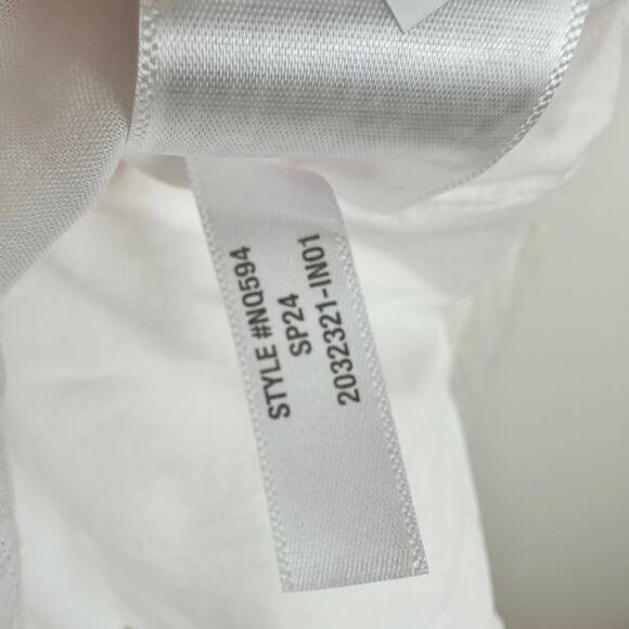 Madewell Tie Back Flutter Sleeve Tiered Midi Dress White Cottagecore US 00 NWT - Picture 8 of 16